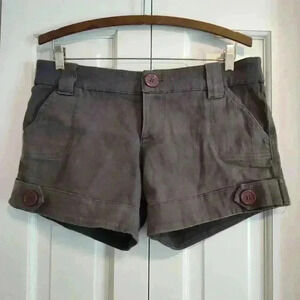 Lucy Love twill shorts | grey | size Large